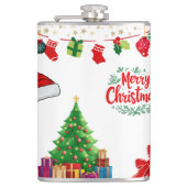 Frohe Weihnachtswein Flachmann (Vorderseite)