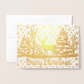 Frohe Weihnachtsweinfolie Folienkarte (Vorderseite mit Umschlag)