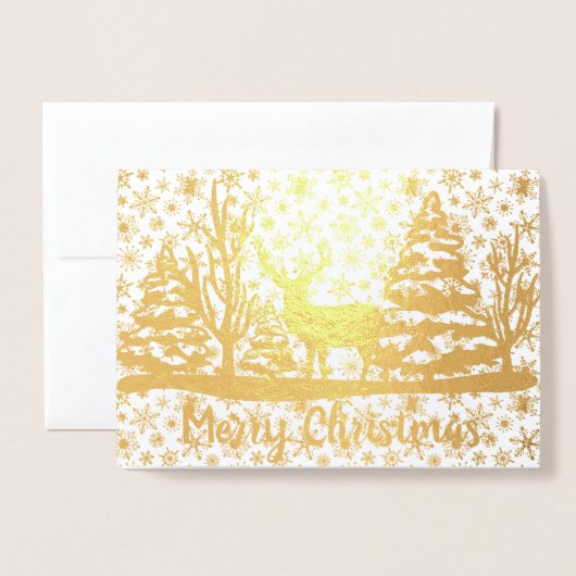 Frohe Weihnachtsweinfolie Folienkarte (Vorderseite mit Umschlag)