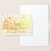 Frohe Weihnachtsweinfolie Folienkarte (Anzeige)