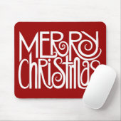 Frohe Weihnachtsweiße Mousepad (Mit Mouse)
