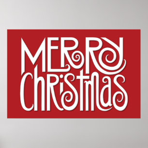 Frohe Weihnachtsweiße Poster