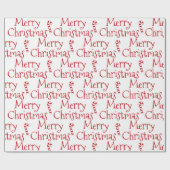 Frohe Weihnachtsweiße Süßspeise niedlich moderne Geschenkpapier (Flach)