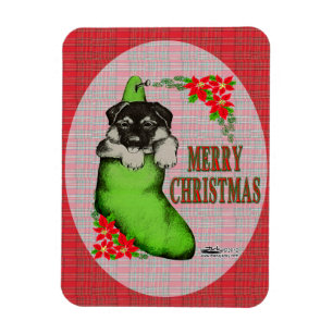 Frohe Weihnachtswelpe Magnet