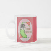 Frohe Weihnachtswelpe Mattglastasse (Links)