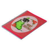 Frohe Weihnachtswelpe Notizblock (Linke Seite)