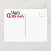 Frohe Weihnachtswelpen Postkarte (Rückseite)