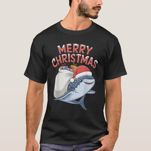 Frohe Weihnachtswhale T-Shirt (Vorderseite)