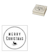 Frohe Weihnachtswildkautschuk-Briefmarke Gummistempel (Stempel)