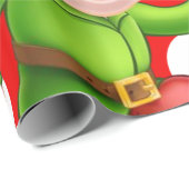 Frohe Weihnachtswrapping Paper Elf Geschenkpapier (Rolleneckpunkt)