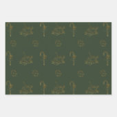 Frohe Weihnachtswrapping Paper Flat Sheet Set von  Geschenkpapier Set (Vorderseite)