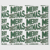 Frohe Weihnachtswrapping Paper Geschenkpapier (Flach)