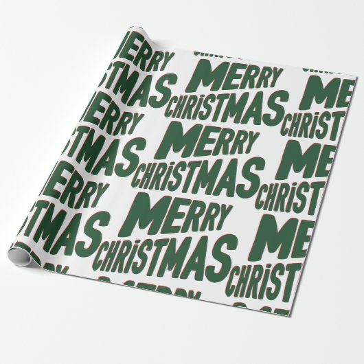 Frohe Weihnachtswrapping Paper Geschenkpapier (Ungerollt)