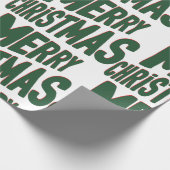 Frohe Weihnachtswrapping Paper Geschenkpapier (Ecke)