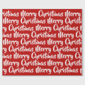 Frohe Weihnachtswrapping Paper Geschenkpapier (Flach)