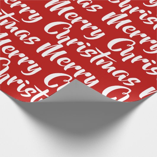 Frohe Weihnachtswrapping Paper Geschenkpapier (Ecke)