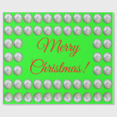 Frohe Weihnachtswrapping Paper Geschenkpapier (Flach)