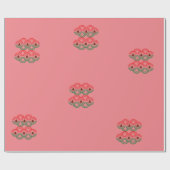 Frohe Weihnachtswrapping Paper Geschenkpapier (Flach)