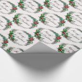 Frohe Weihnachtswrapping Paper Geschenkpapier (Ecke)
