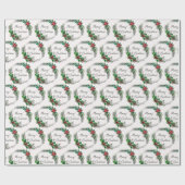 Frohe Weihnachtswrapping Paper Geschenkpapier (Flach)