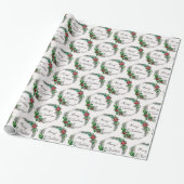 Frohe Weihnachtswrapping Paper Geschenkpapier (Ungerollt)
