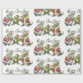 Frohe Weihnachtswrapping Paper Geschenkpapier (Flach)