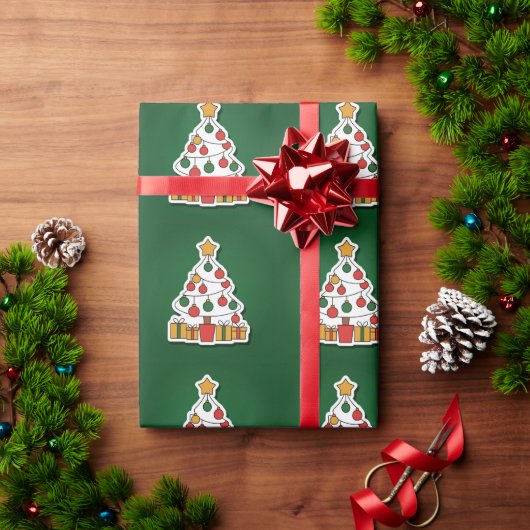 Frohe Weihnachtswrapping Paper Geschenkpapier (Feiertagsgeschenk)