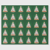 Frohe Weihnachtswrapping Paper Geschenkpapier (Flach)