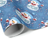 Frohe Weihnachtswrapping Paper Geschenkpapier (Rolleneckpunkt)