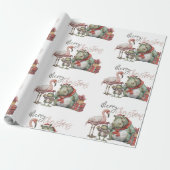 Frohe Weihnachtswrapping Paper Geschenkpapier (Ungerollt)
