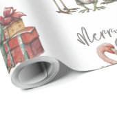 Frohe Weihnachtswrapping Paper Geschenkpapier (Rolleneckpunkt)