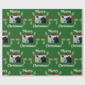 Frohe Weihnachtswrapping Paper Geschenkpapier (Flach)