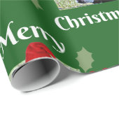 Frohe Weihnachtswrapping Paper Geschenkpapier (Rolleneckpunkt)