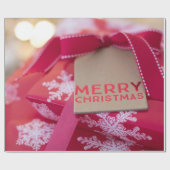 Frohe Weihnachtswrapping Paper Geschenkpapier (Flach)