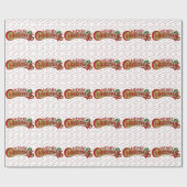 Frohe Weihnachtswrapping Paper Geschenkpapier (Flach)