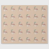 Frohe Weihnachtswrapping Paper Geschenkpapier (Flach)
