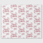 Frohe Weihnachtswrapping Paper Geschenkpapier (Flach)