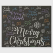 Frohe Weihnachtswrapping Paper Geschenkpapier (Flach)