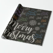 Frohe Weihnachtswrapping Paper Geschenkpapier (Ungerollt)