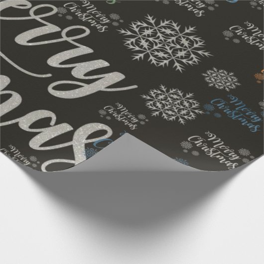 Frohe Weihnachtswrapping Paper Geschenkpapier (Ecke)