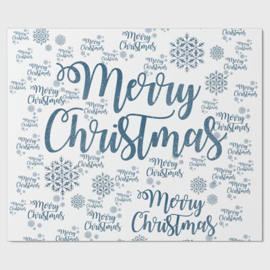 Frohe Weihnachtswrapping Paper Geschenkpapier (Flach)