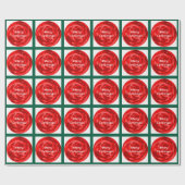 Frohe Weihnachtswrapping Paper Geschenkpapier (Flach)