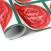 Frohe Weihnachtswrapping Paper Geschenkpapier (Rolleneckpunkt)