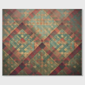 Frohe Weihnachtswrapping Paper Geschenkpapier (Flach)