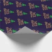 Frohe Weihnachtswrapping Paper Geschenkpapier (Ecke)