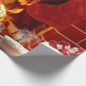 Frohe Weihnachtswrapping Paper Geschenkpapier (Ecke)