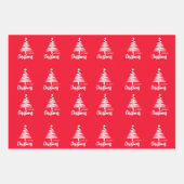 Frohe Weihnachtswrapping Paper Geschenkpapier Set (Vorderseite 2)