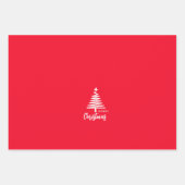Frohe Weihnachtswrapping Paper Geschenkpapier Set (Vorderseite)