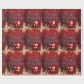 Frohe Weihnachtswrapping Paper Santa Geschenkpapier (Flach)