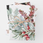 Frohe Weihnachtswrapping Paper Sheets Geschenkpapier Set (Beispiel)